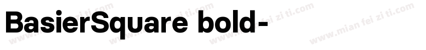 BasierSquare bold字体转换